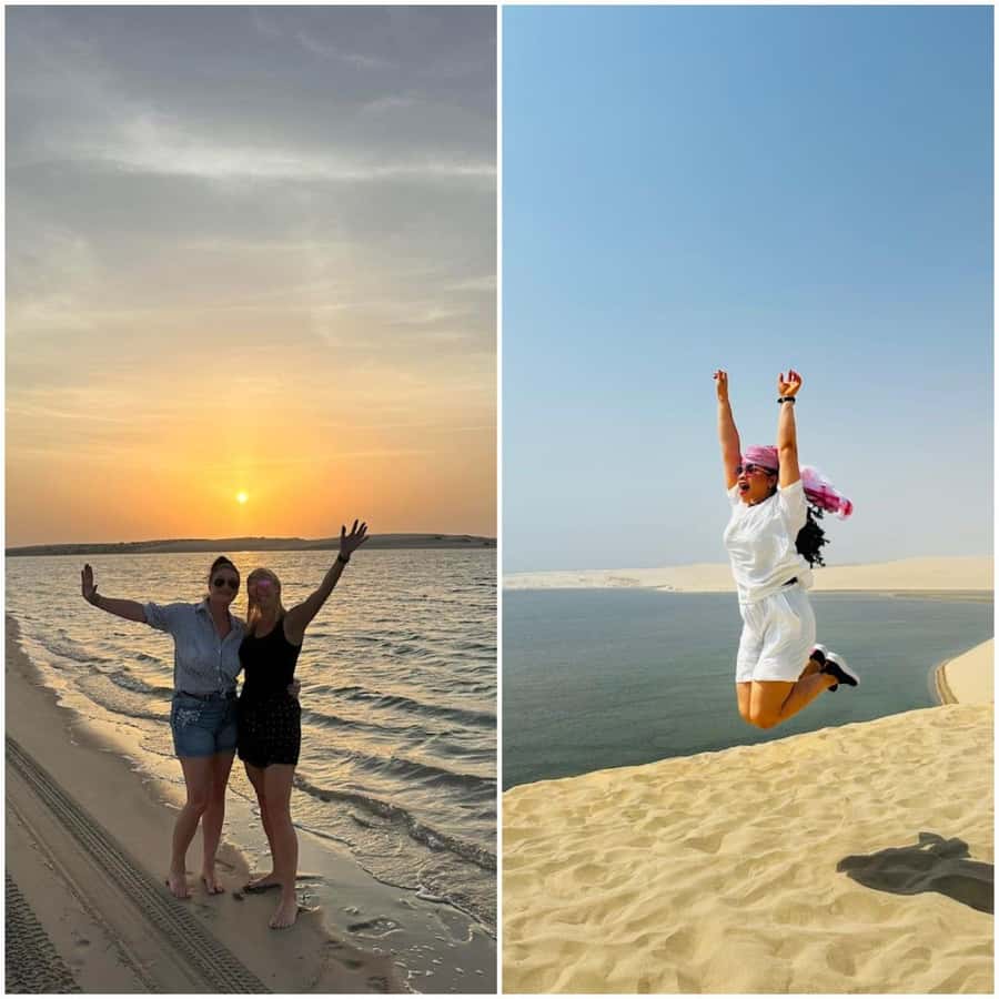 Doha: Night Desert Safari + Camel ride + Stargazing & Relax - Forty-five minutes of dune bashing near the Inland Sea