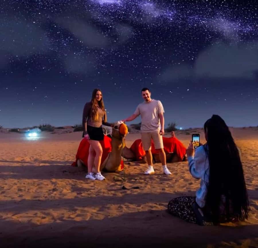 Doha: Stargazing Desert Safari w/ Dune Bashing & Camel Ride - Ash Shaqra’ brings camels and sand