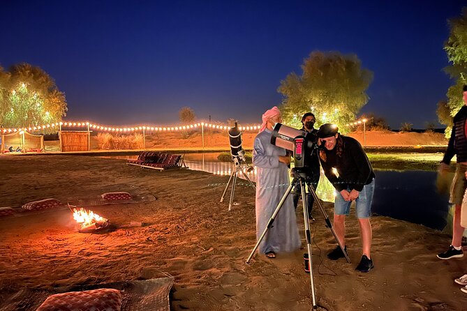 Dubai: Al Marmoom Oasis Vintage Safari: Camels, Stargazing & Meal - A short camel ride with a traditional welcome