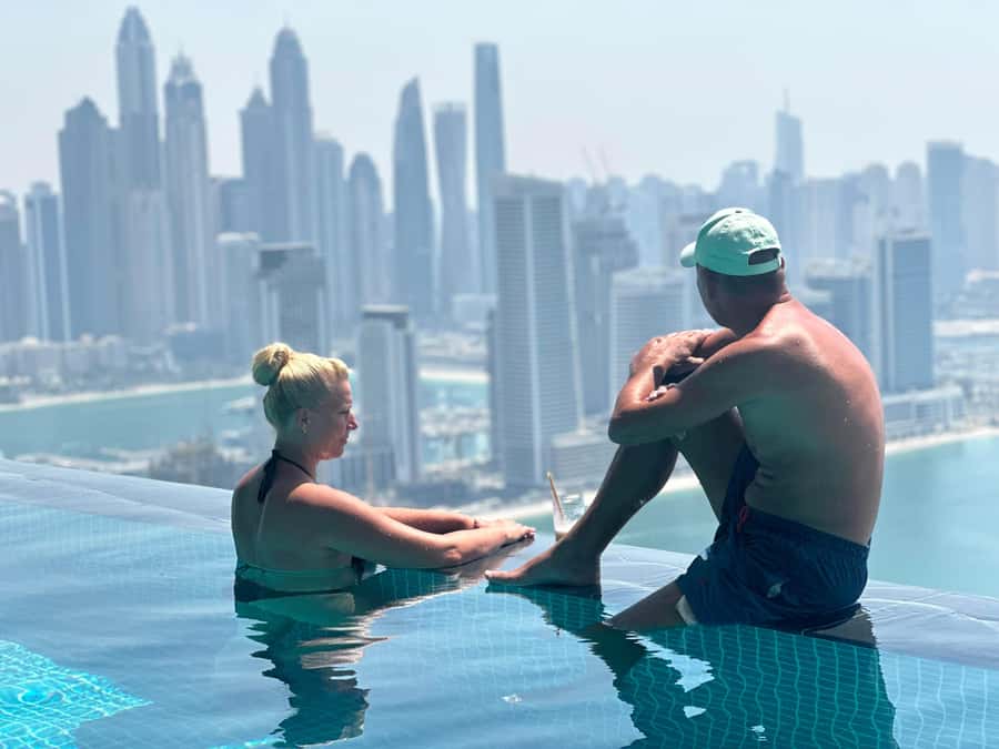 Dubai: Sky Pool and Palm Observatory Access - Comfort matters during a long pool visit
