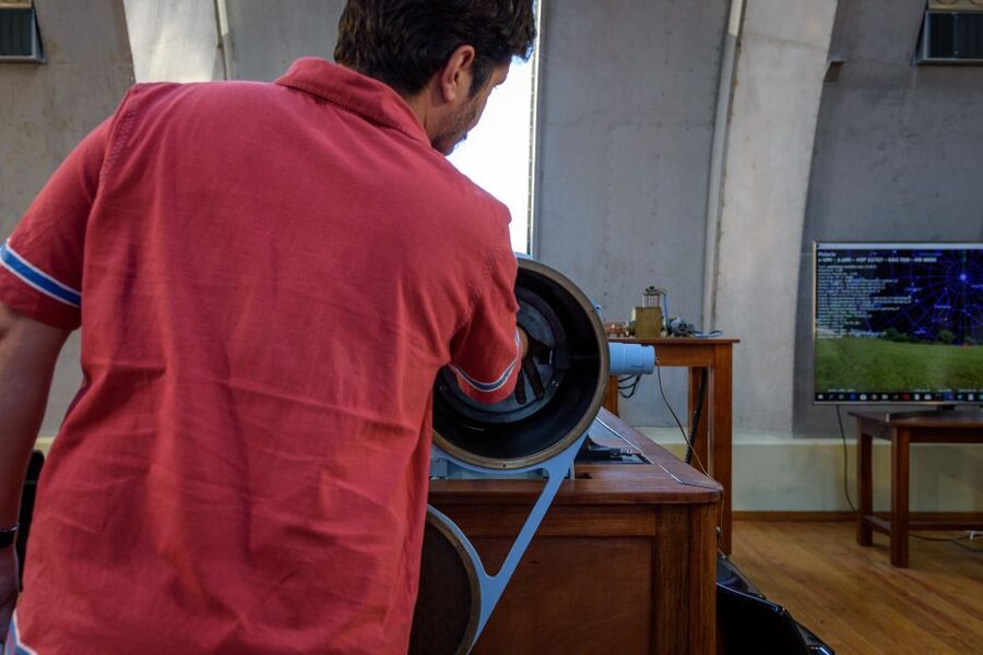 Exclusive visit to the Astronomical Observatory of Gaia - The rare Mirror Meridian Circle