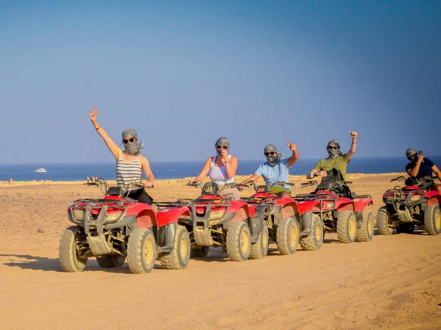 Hurghada: Quad Bike, Camel, Show, Dinner, & Stargazing Trip - Equipment, guides, and the pace of the day