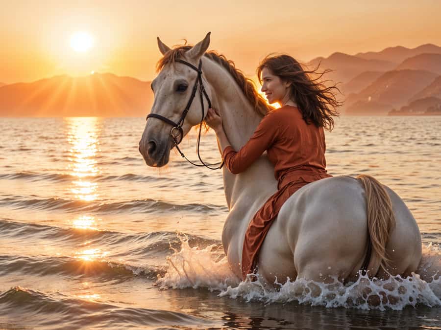 Hurghada: Sea & Desert Horse Tour, Stargazing, Dinner & Show - Practical clothing and timing advice