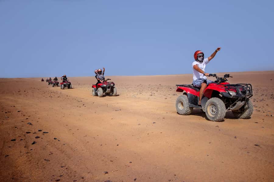Hurghada: Sunset Quad Bike, Camel w/ Opt Stargazing and BBQ - What happens at the desert base