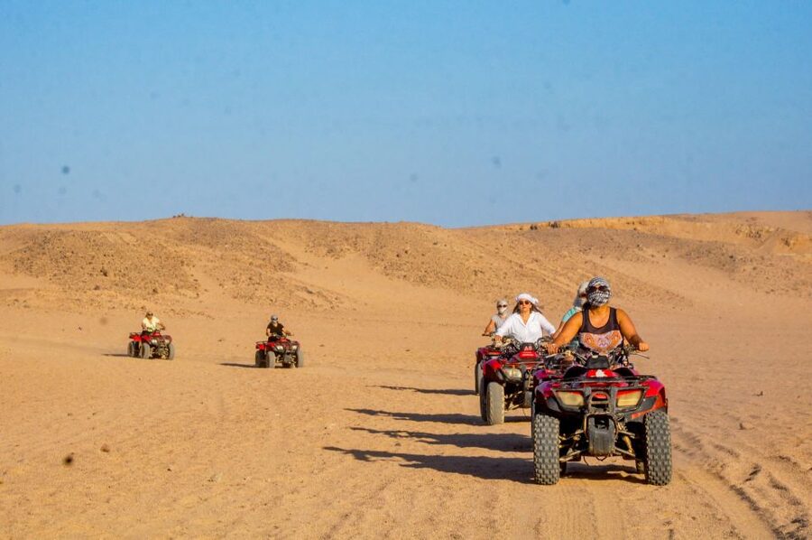 Hurghada: Sunset Quad Bike, Camel w/ Opt Stargazing and BBQ - Stops for photos and Red Sea views