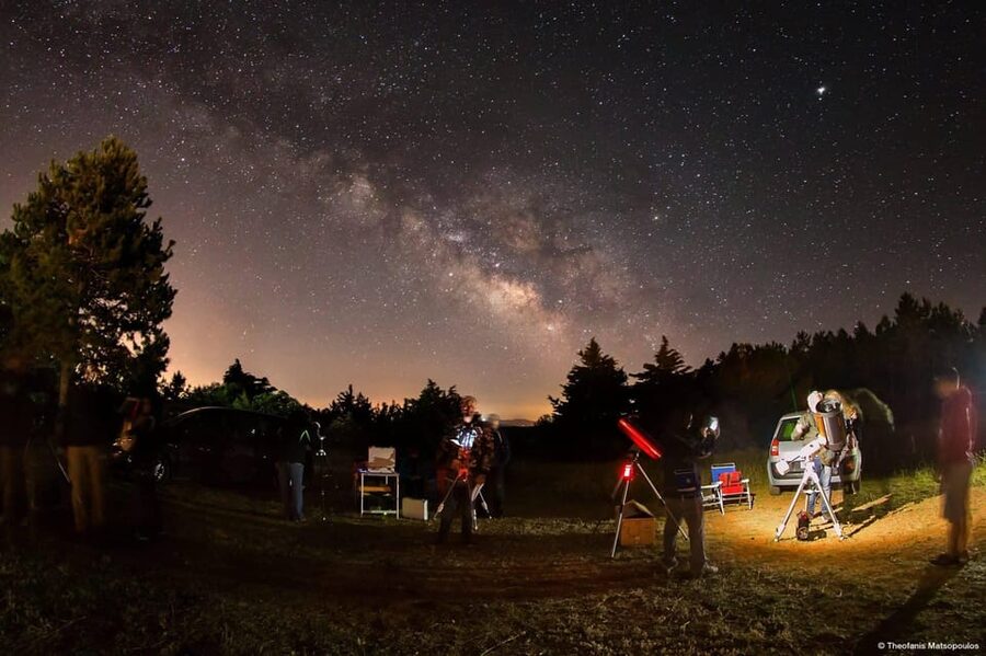 Ioannina Astronomy: Telescope Stargaze Greece's night sky - The green laser tour and Greek mythology