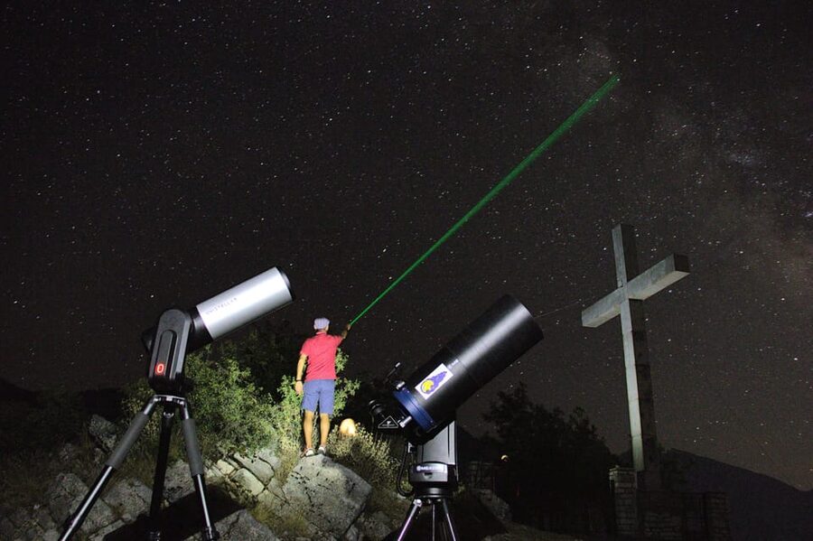 Ioannina Astronomy: Telescope Stargaze Greece's night sky - The Milky Way and the scale of deep space