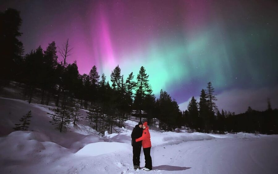 Levi: Northern Lights Tour and Stargazing by Telescope - When green light finally appears