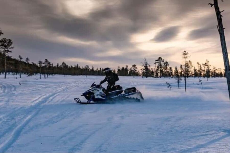 Levi: Twilight Snowmobile Safari & Stargazing Experience - One hour and 25 to 30 kilometers of Arctic riding