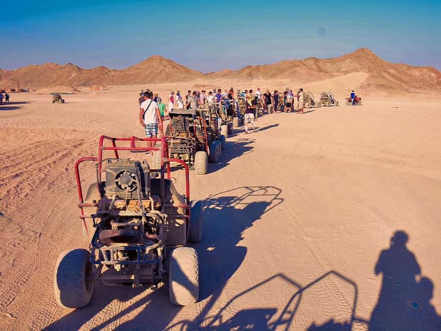 Makadi Bay: ATV, Sea View, Camel, Stargazing, Dinner & Show - The briefing and first test ride
