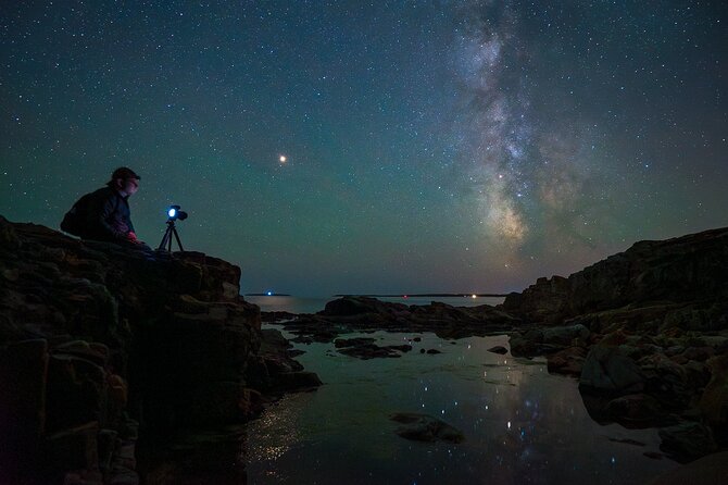 Milky Way Photography Workshop in Acadia National Park - Jordan Pond: reflections and a strong starting point