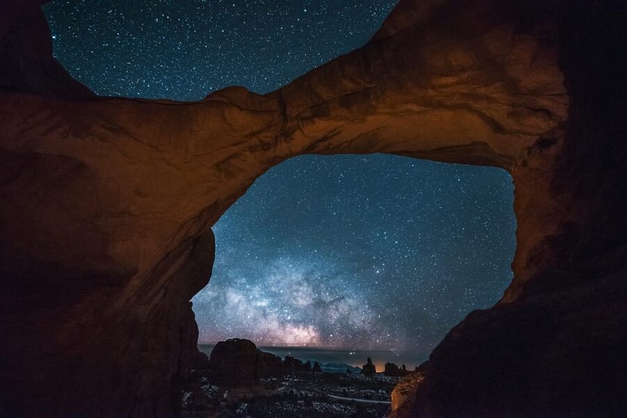 Moab: The Windows Astro-Photography and Stargazing Hike - North Window, South Window, and Turret Arch