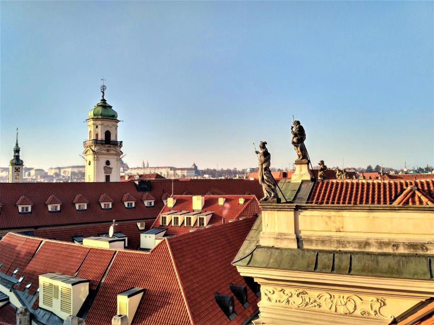 Prague: Klementinum Library & Astronomical Tower Guided Tour - Seeing the Baroque Library from the doorway
