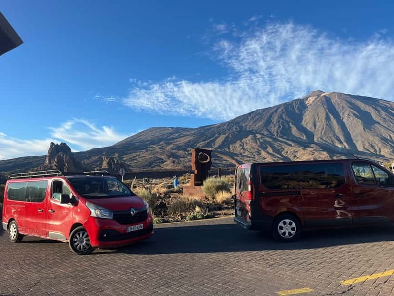 Teide: Small Group Sunset Adventure with Picnic & Stargazing - First photo stops and the volcanic scenery