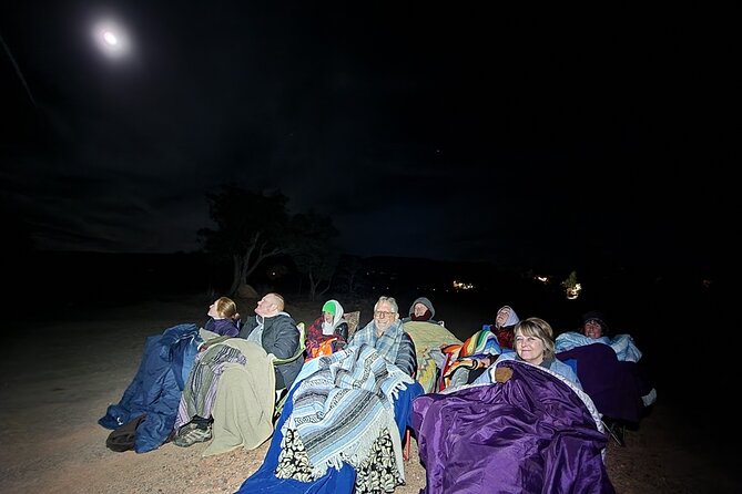 The Night Sky Star Story, Galaxy, and Sedona Story Tour - Staying warm at the Sedona meeting point